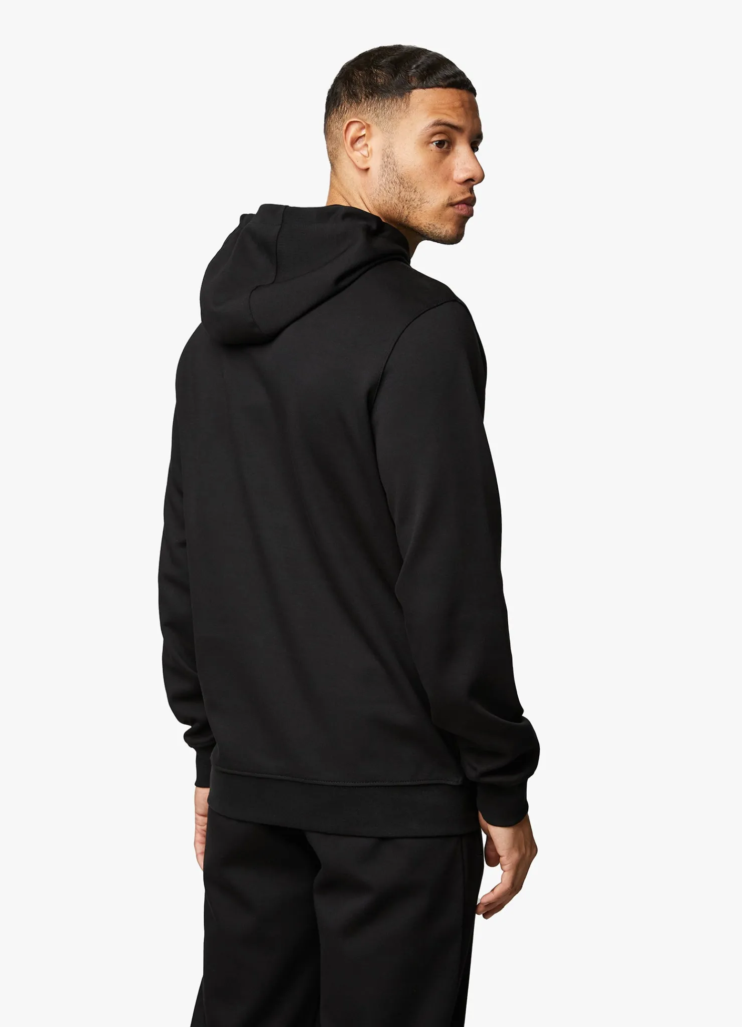 Tracksuits<Gym King Linear Print Hood Tracksuit Black