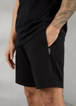 Twin Sets<Gym King Linear Print Interlock Short Black