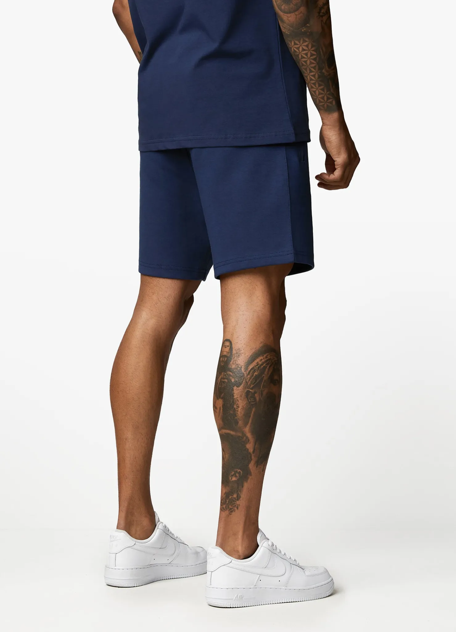 Twin Sets<Gym King Linear Print Interlock Short Moonlight Blue