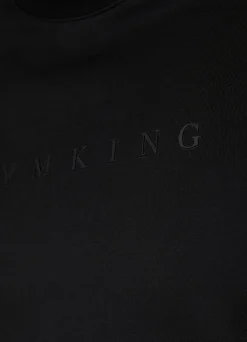 Sweatshirts & Hoodies<Gym King Linear Print Interlock Crew Black