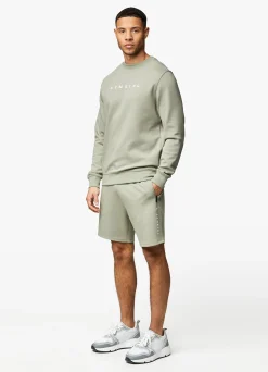 Shorts<Gym King Linear Print Interlock Short Soft Khaki