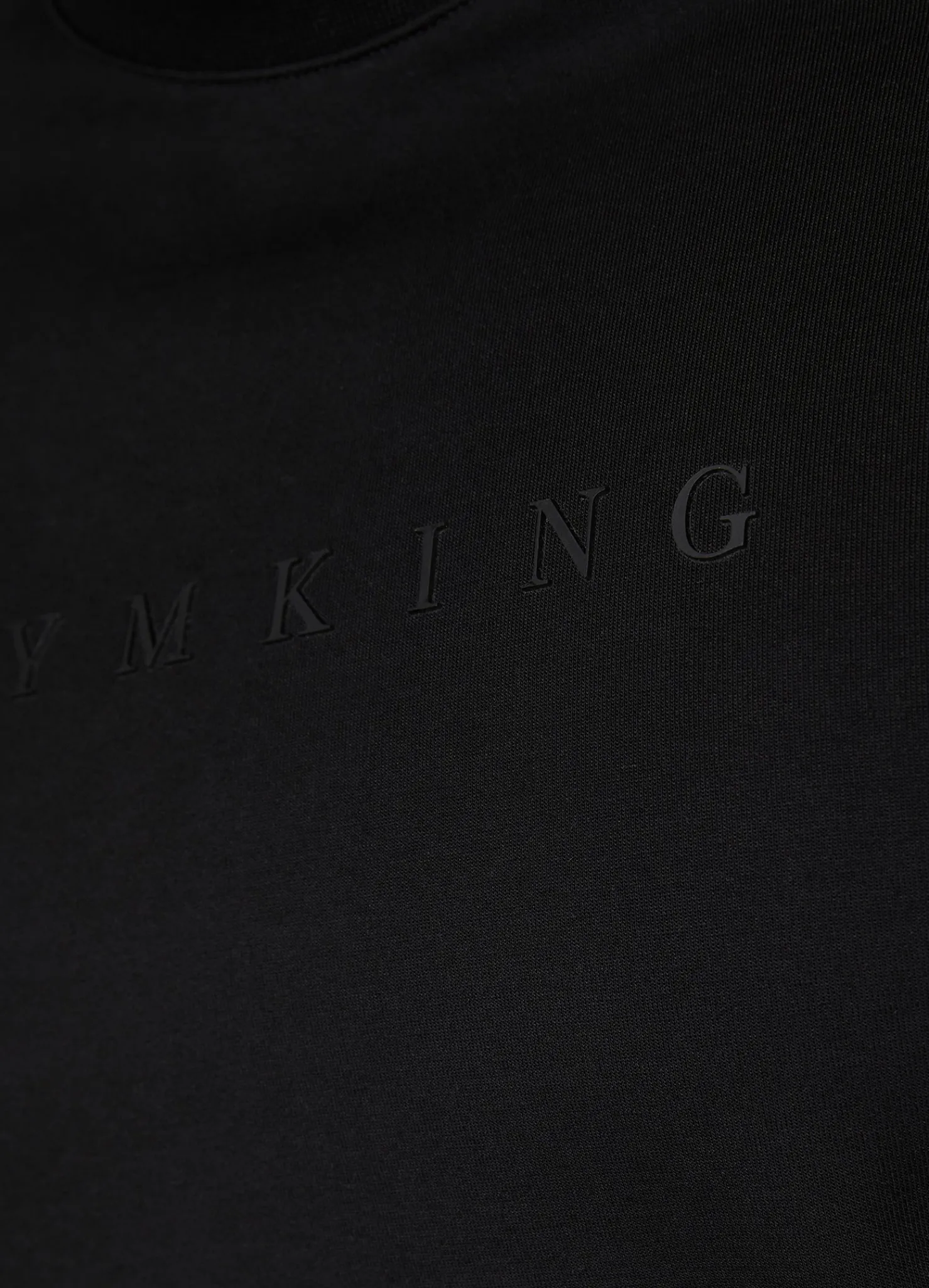Sweatshirts & Hoodies<Gym King Linear Print Interlock Crew Black