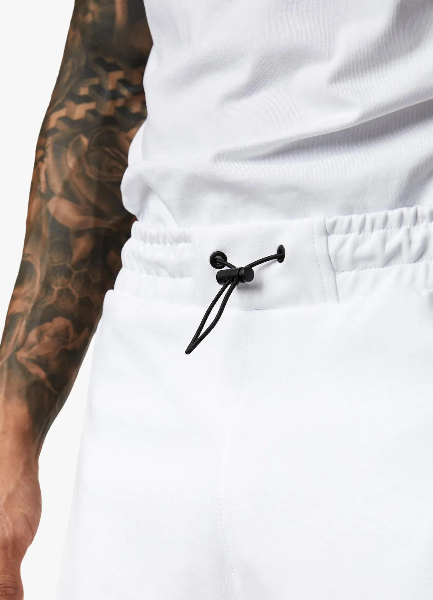 Shorts<Gym King Linear Print Interlock Short White