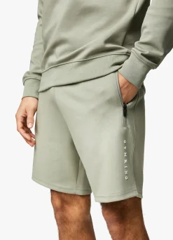 Shorts<Gym King Linear Print Interlock Short Soft Khaki