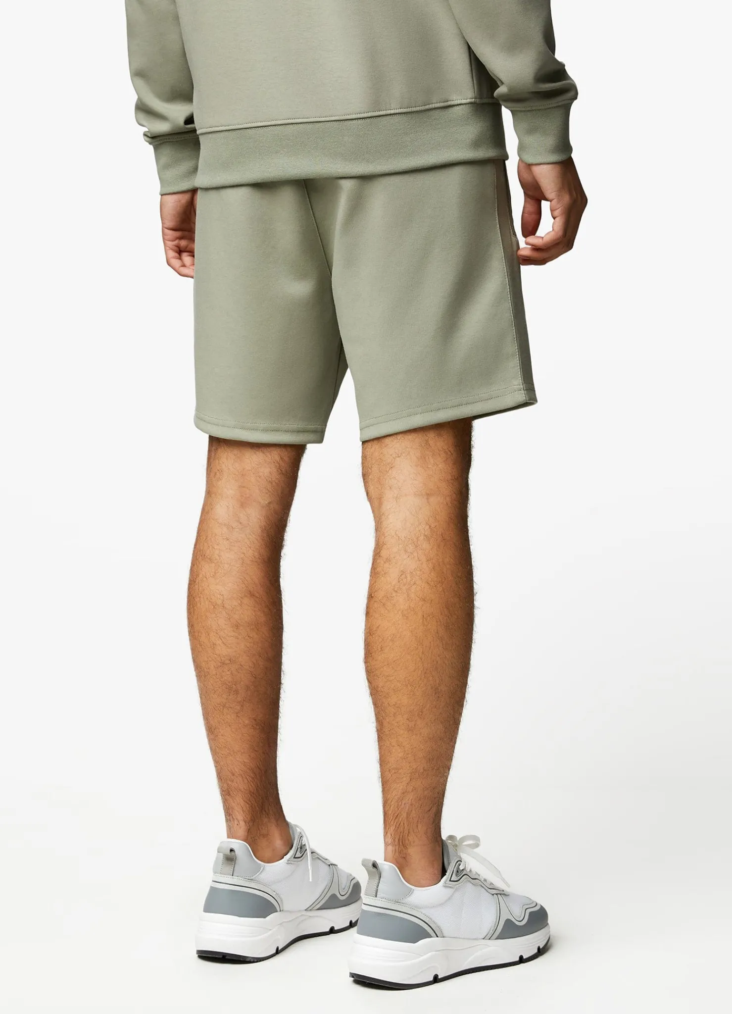 Twin Sets<Gym King Linear Print Interlock Short Soft Khaki