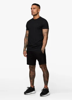 Twin Sets<Gym King Linear Print Interlock Short Black
