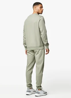 Sweatshirts & Hoodies<Gym King Linear Print Interlock Crew Soft Khaki
