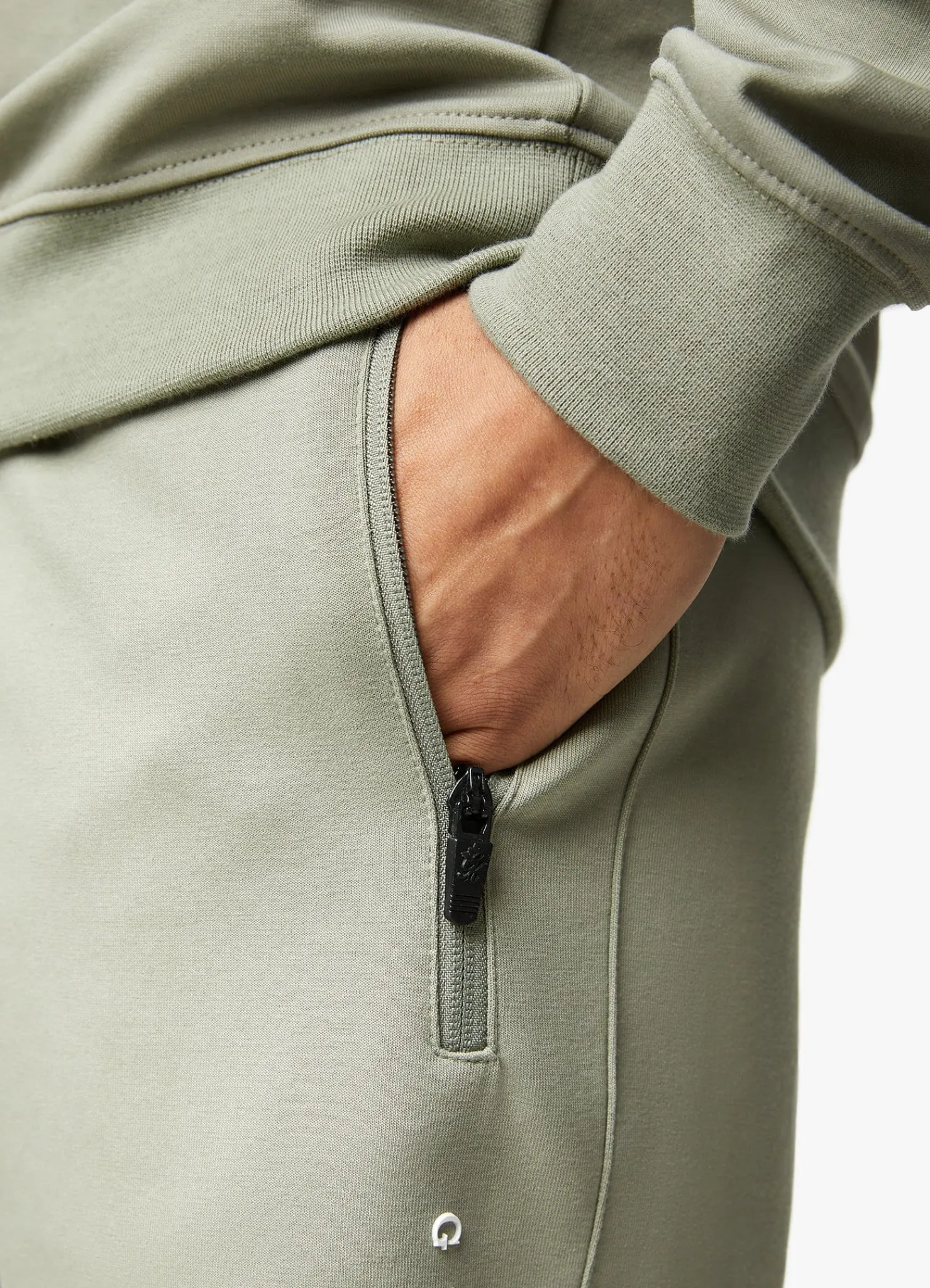 Twin Sets<Gym King Linear Print Interlock Short Soft Khaki