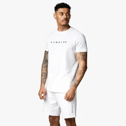 Twin Sets<Gym King Linear Print Tee White