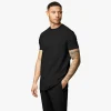 T-Shirts<Gym King Linear Print Tee Black
