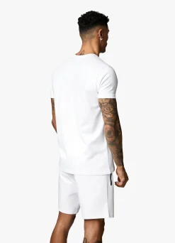 Twin Sets<Gym King Linear Print Tee White