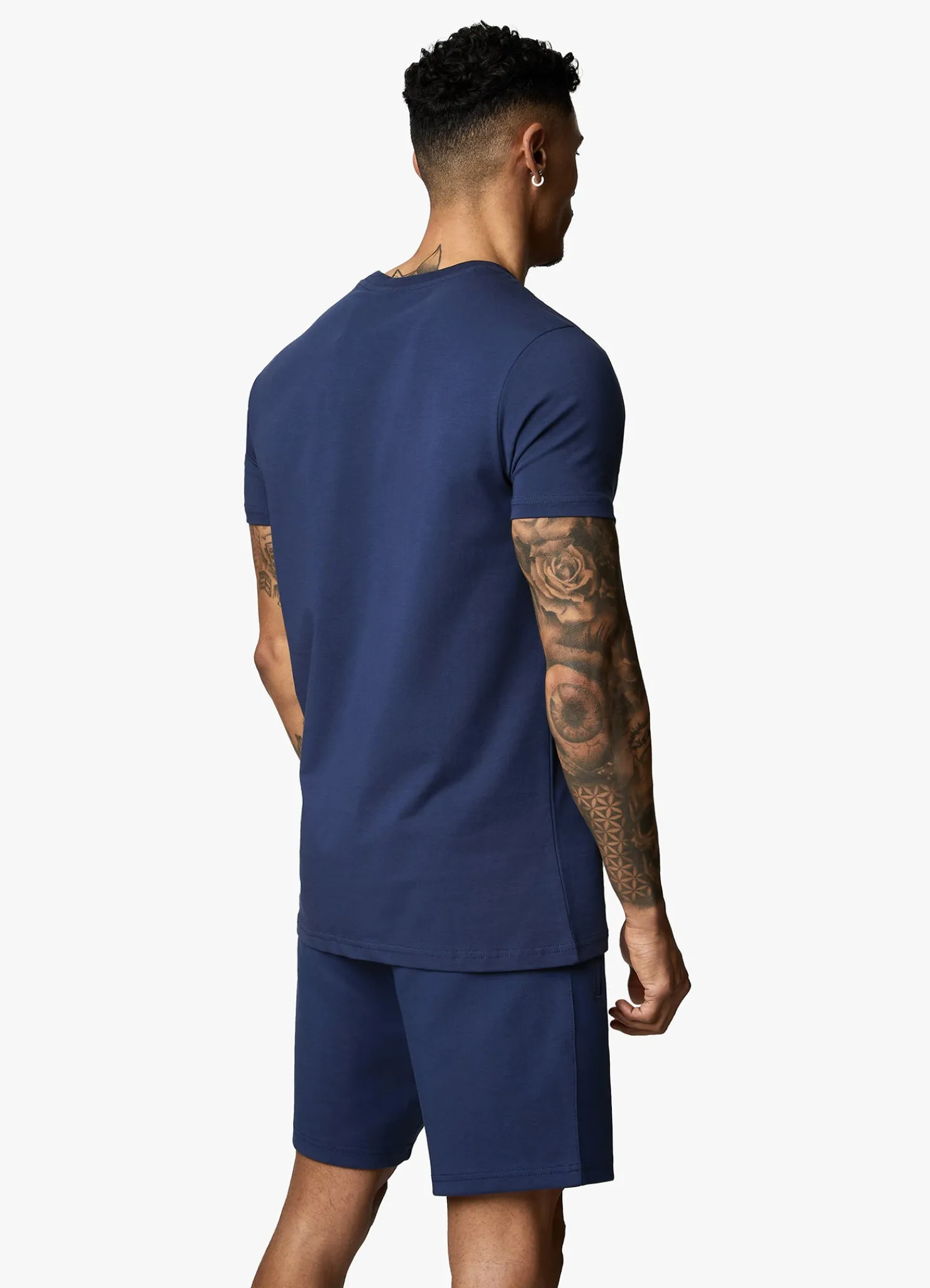 T-Shirts<Gym King Linear Print Tee Moonlight Blue