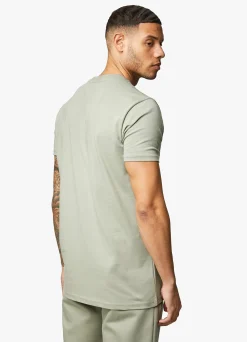Twin Sets<Gym King Linear Print Tee Soft Khaki
