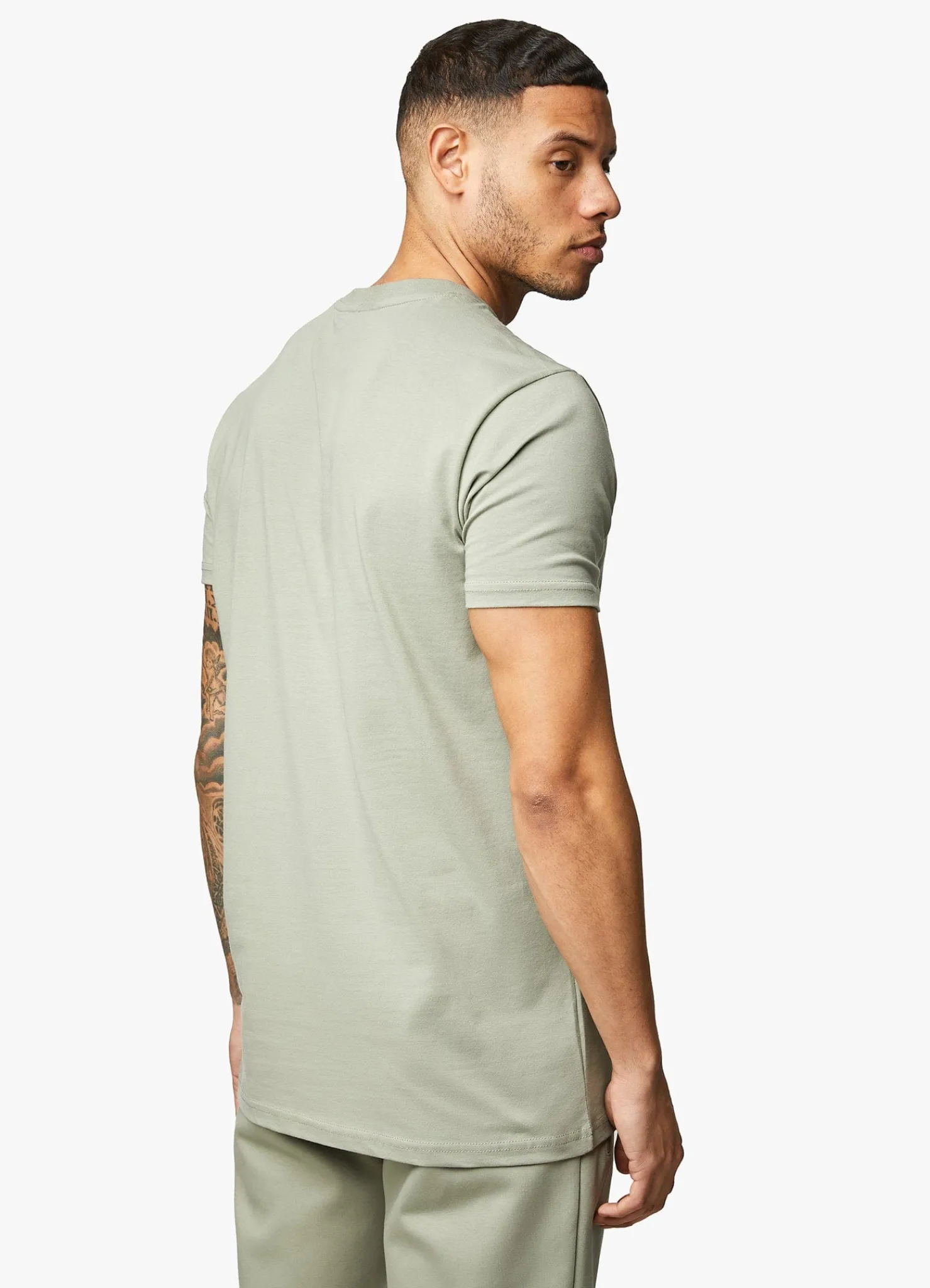 Twin Sets<Gym King Linear Print Tee Soft Khaki