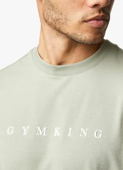 Twin Sets<Gym King Linear Print Tee Soft Khaki