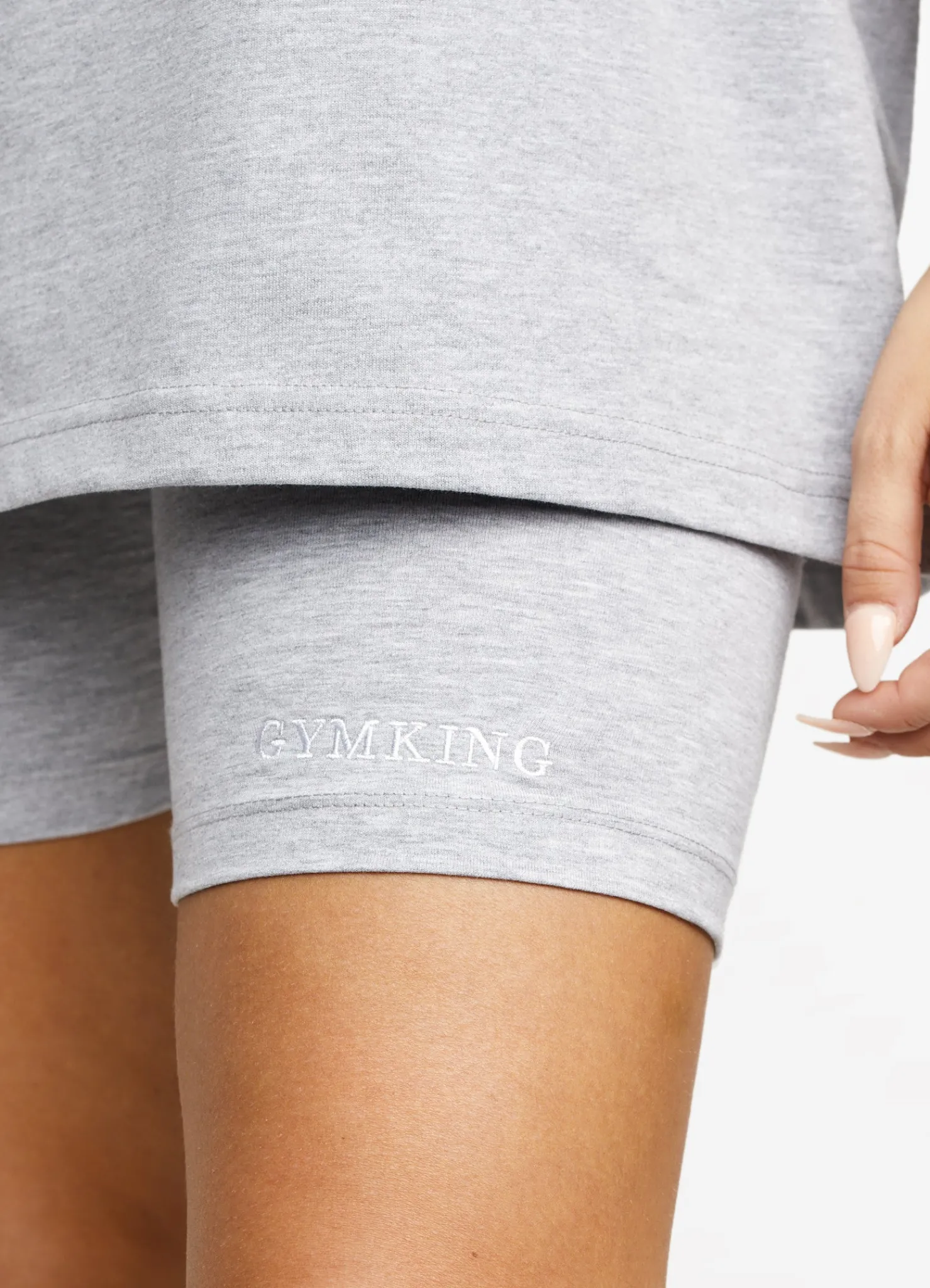 Shorts<Gym King Linear Short Grey Marl