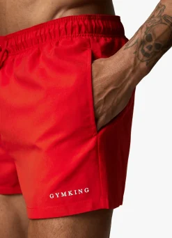 Swimwear<Gym King Linear Swim Short 4" Chilli Red
