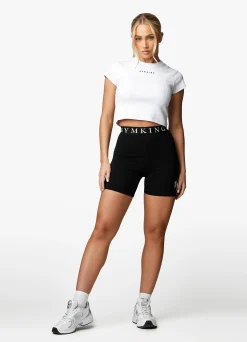 Shorts<Gym King Linear Tape Cycle Short Black