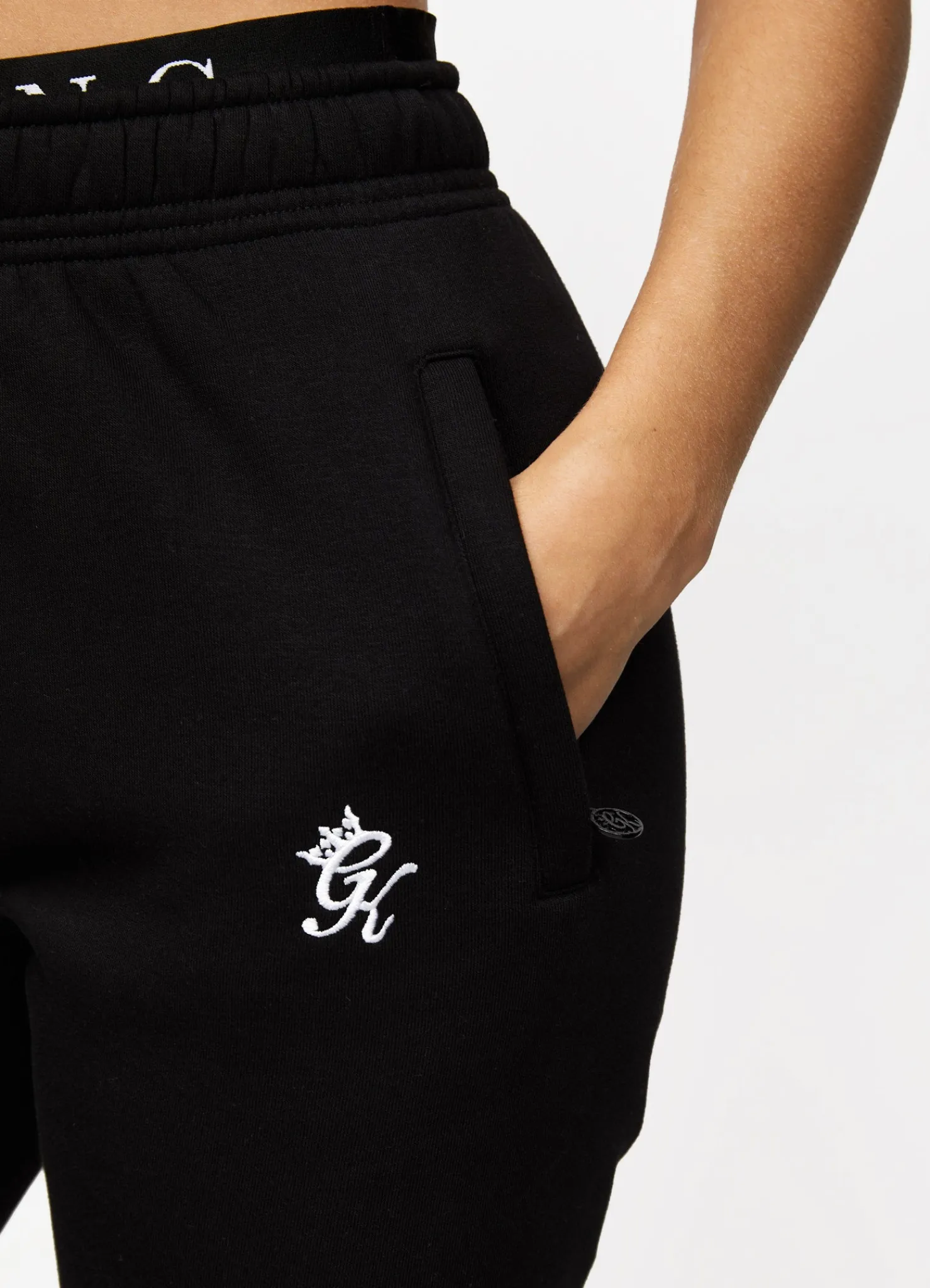 Tracksuits<Gym King Linear Tape Fleece Tracksuit Black