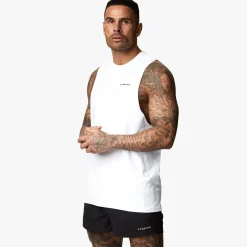 Vests<Gym King Linear Vest White