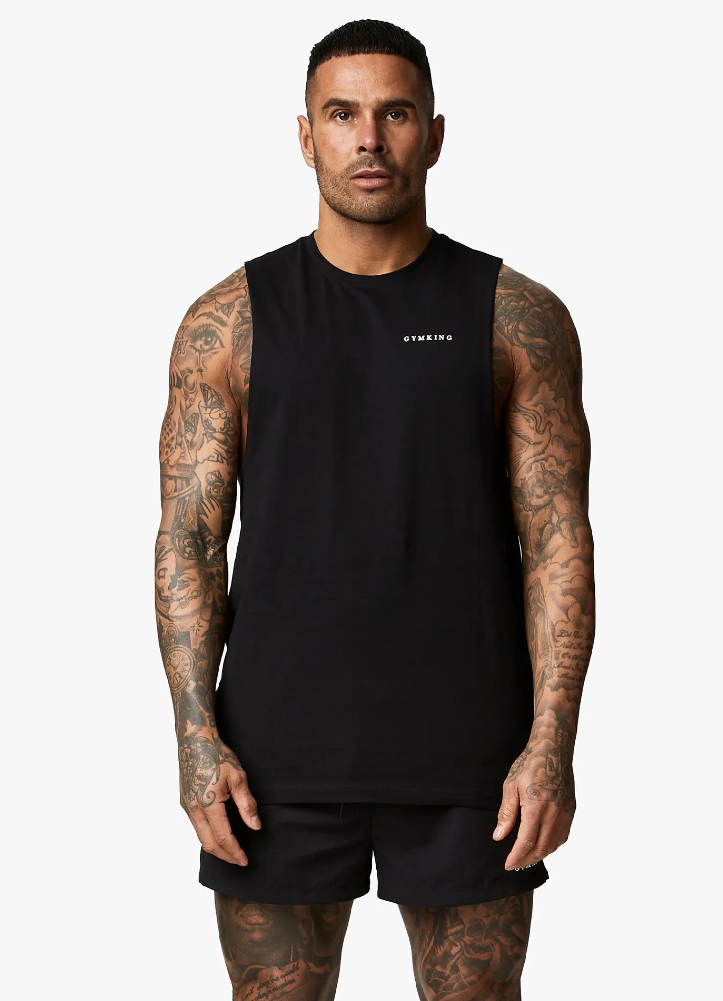 Vests<Gym King Linear Vest Black