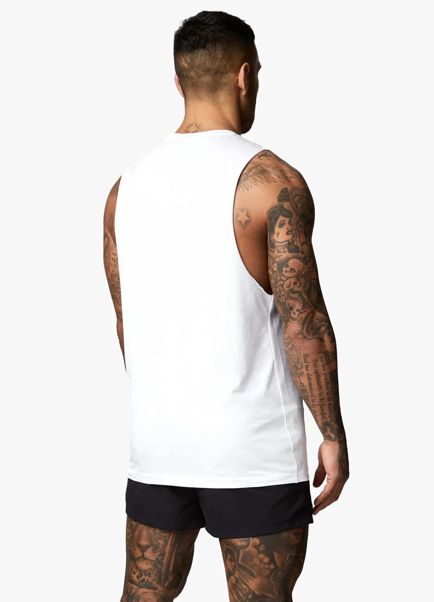 Vests<Gym King Linear Vest White