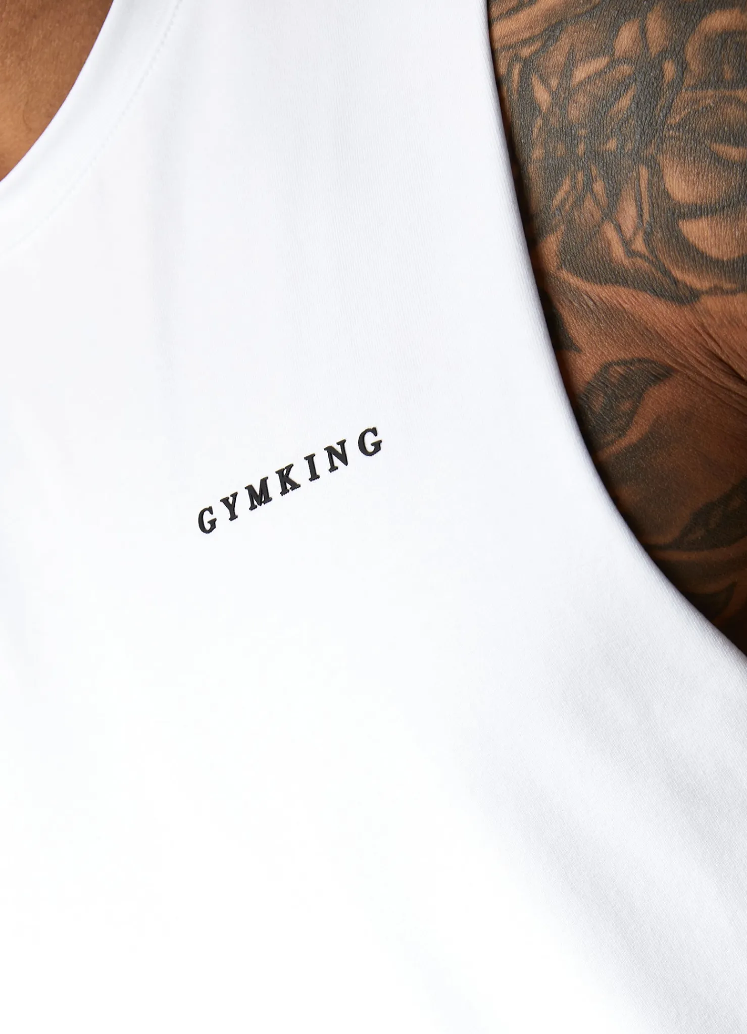 Vests<Gym King Linear Vest White