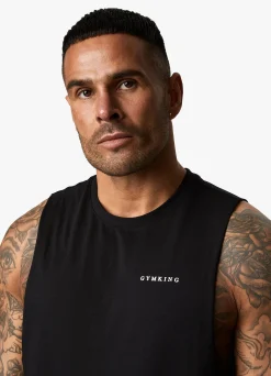 Vests<Gym King Linear Vest Black