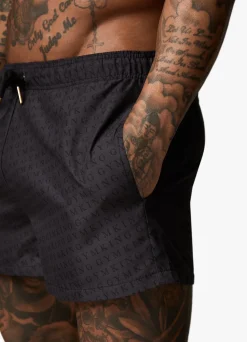 Swimwear<Gym King Marina Short 4" Black Aop