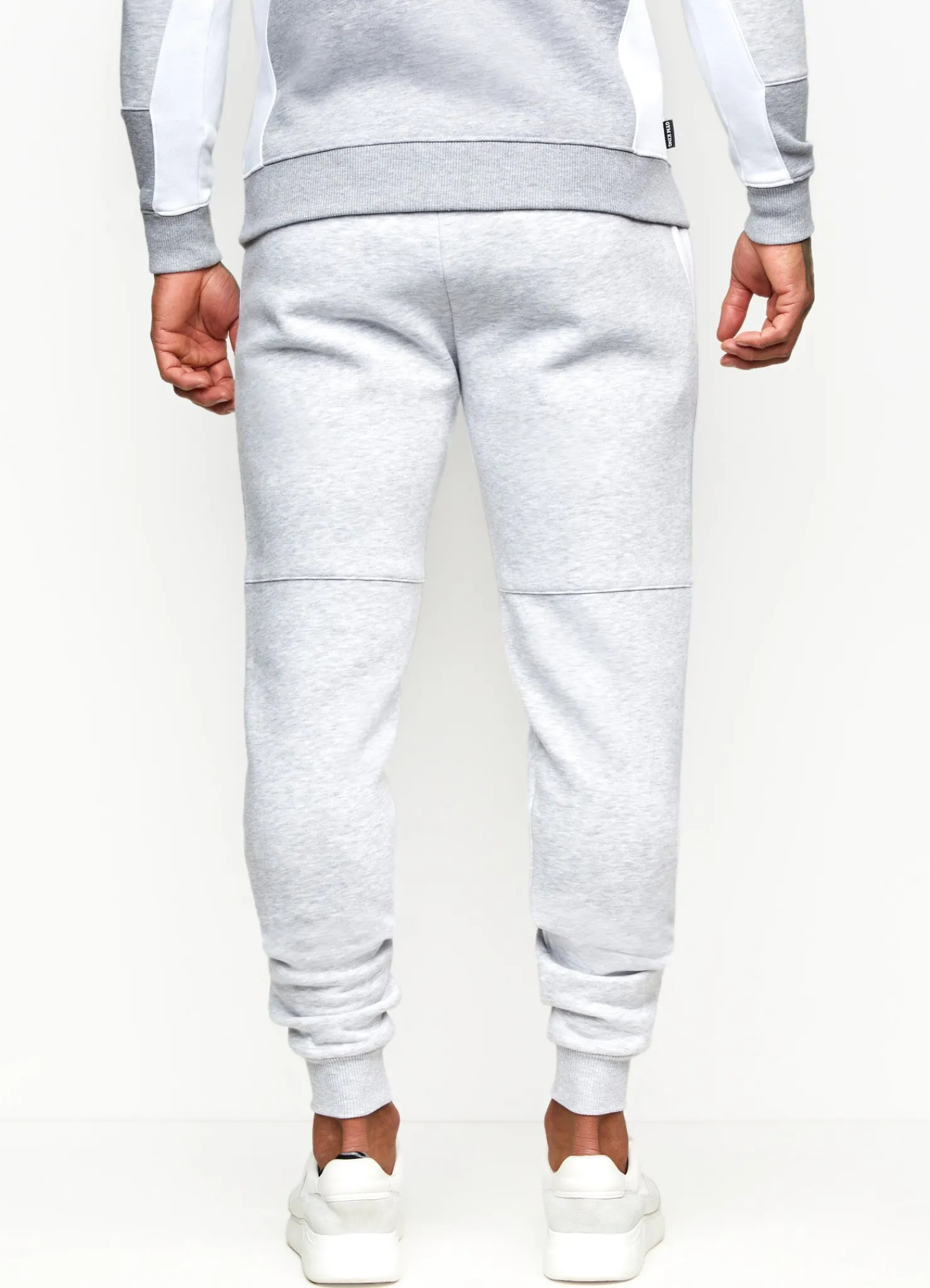 Tracksuit Bottoms<Gym King Minefield Jogger Snow Marl/White/Light Grey Marl
