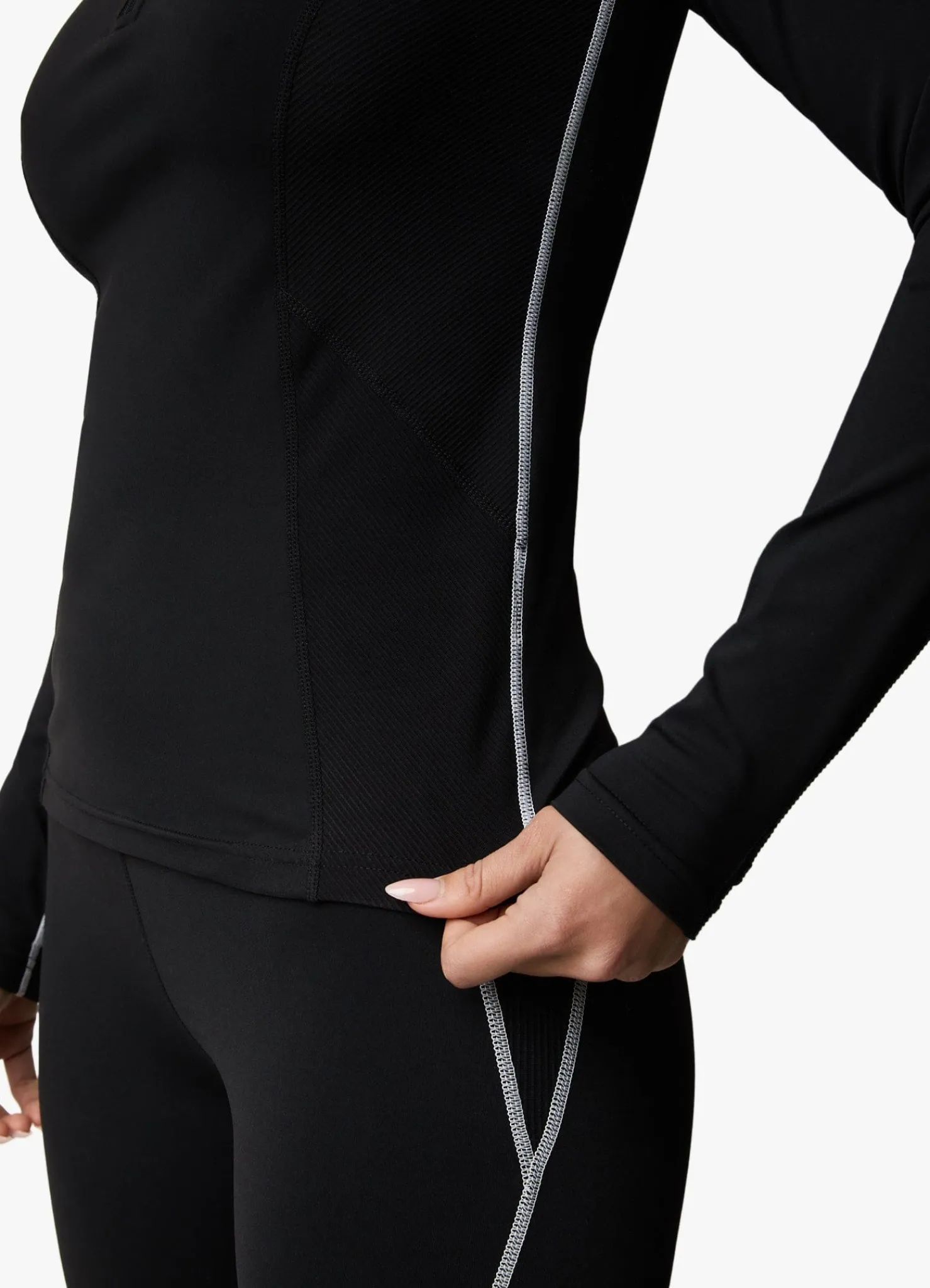 Gymwear<Gym King Motivate 1/4 Zip Black/White