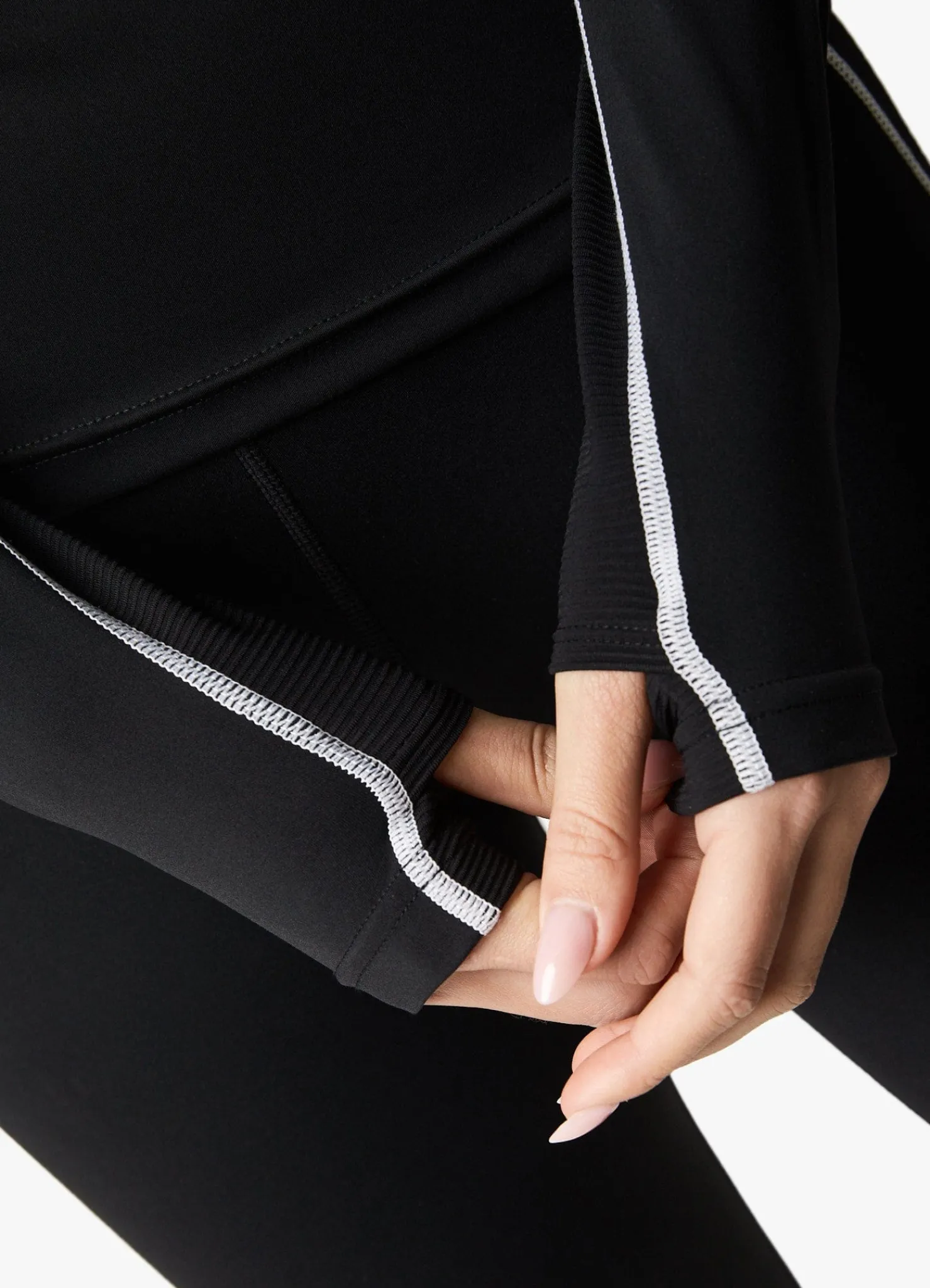 Tops & T-Shirts<Gym King Motivate 1/4 Zip Black/White