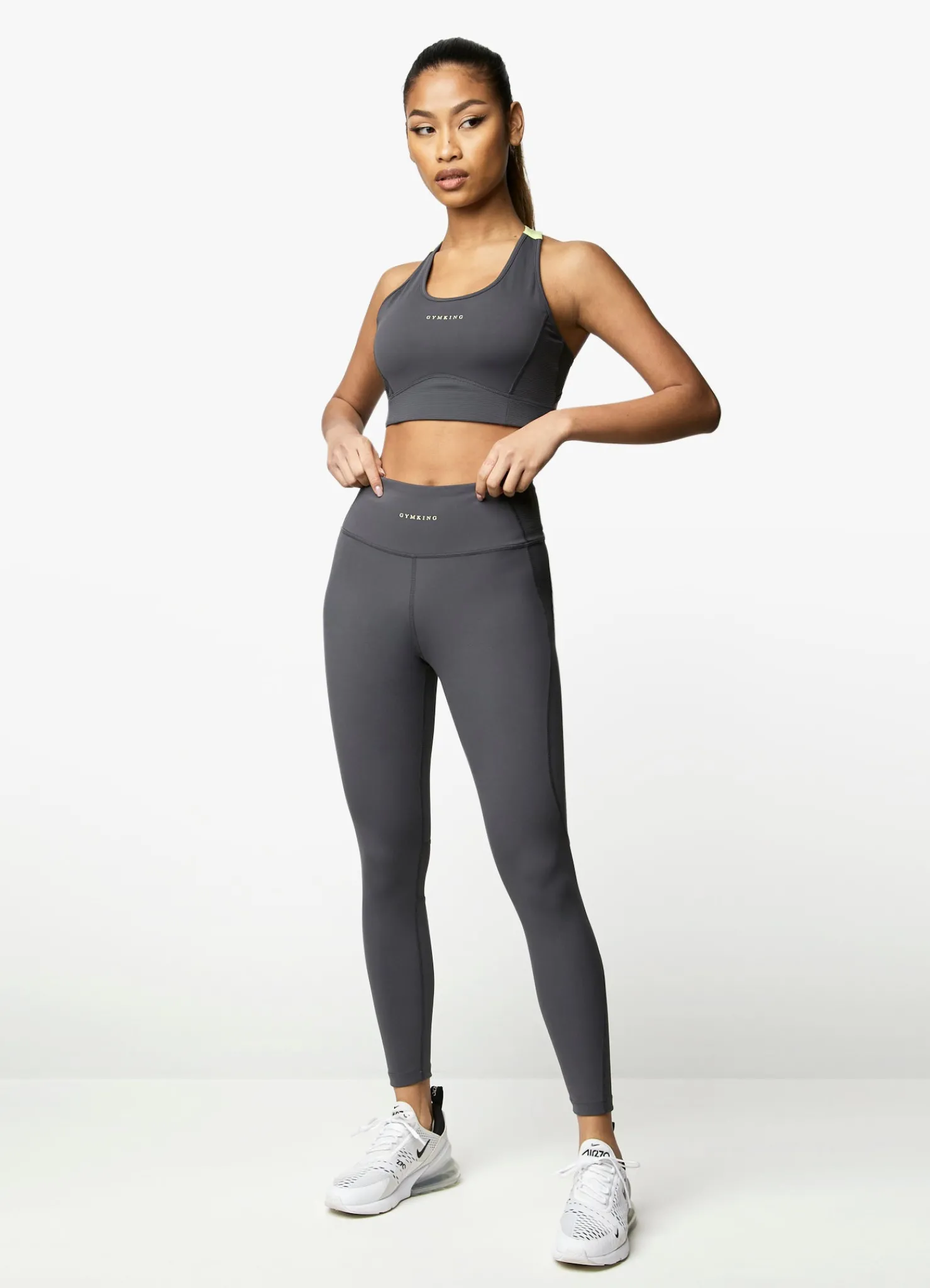Sports Bras<Gym King Motivate Bra Graphite/Lime