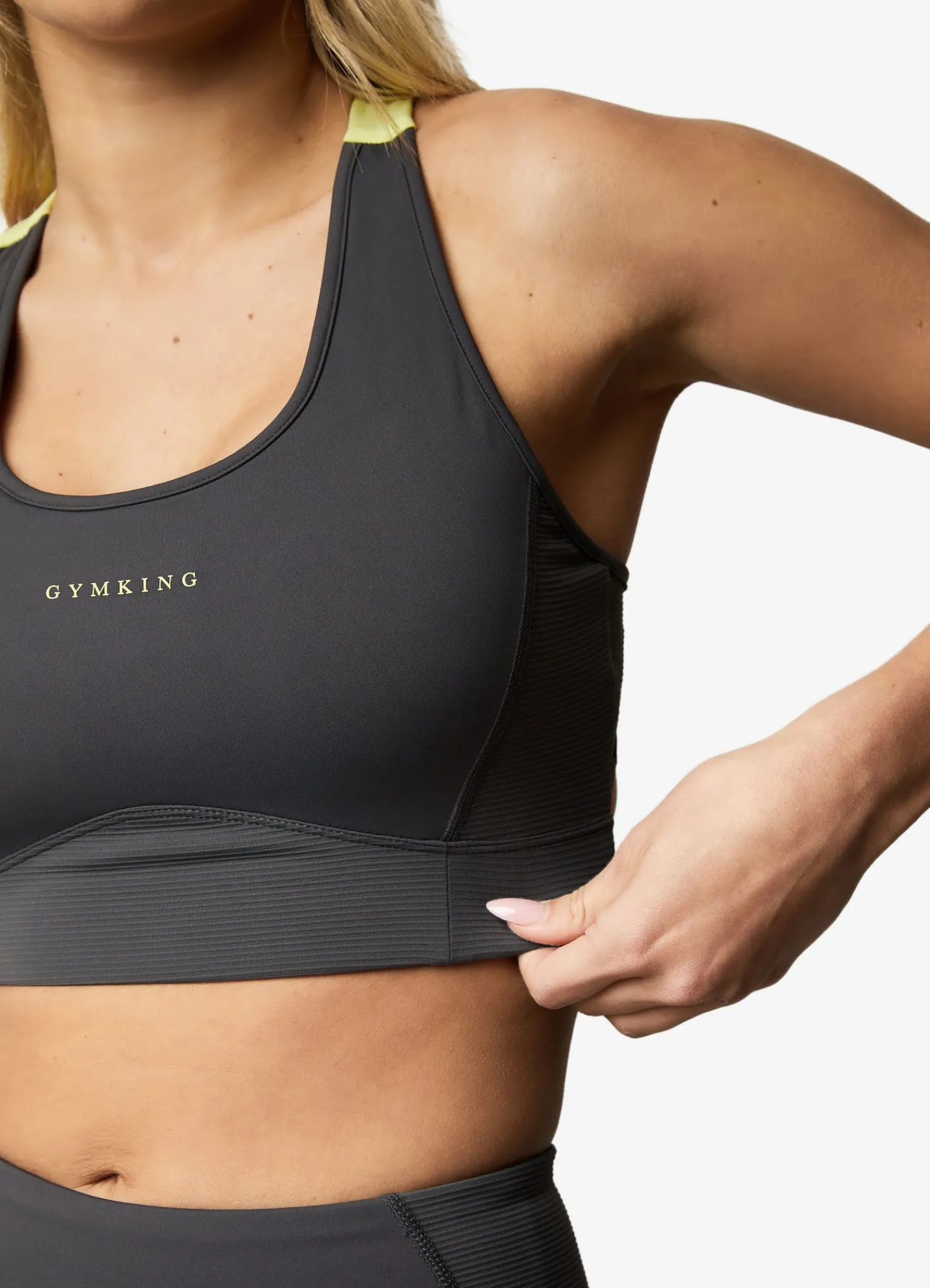 Sports Bras<Gym King Motivate Bra Graphite/Lime