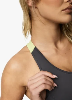 Gymwear<Gym King Motivate Bra Graphite/Lime