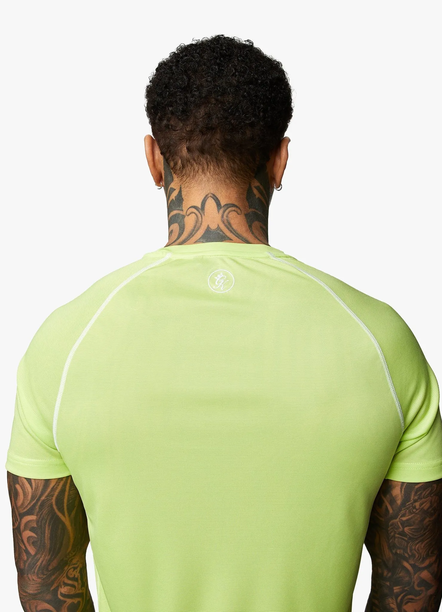T-Shirts<Gym King Motivate Stripe Tee Lime/Graphite