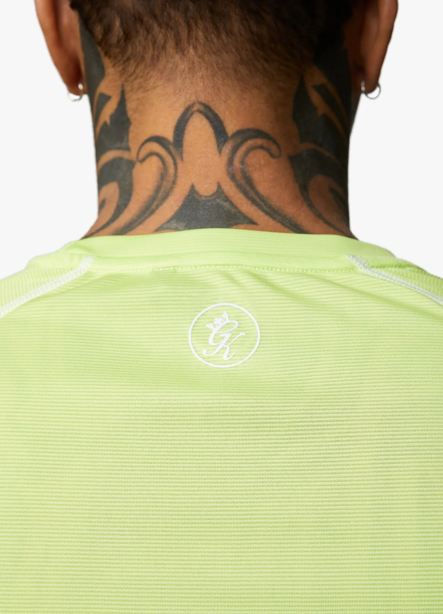 T-Shirts<Gym King Motivate Stripe Tee Lime/Graphite