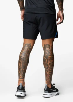 Shorts<Gym King Motivate Texture Short Black/French Blue