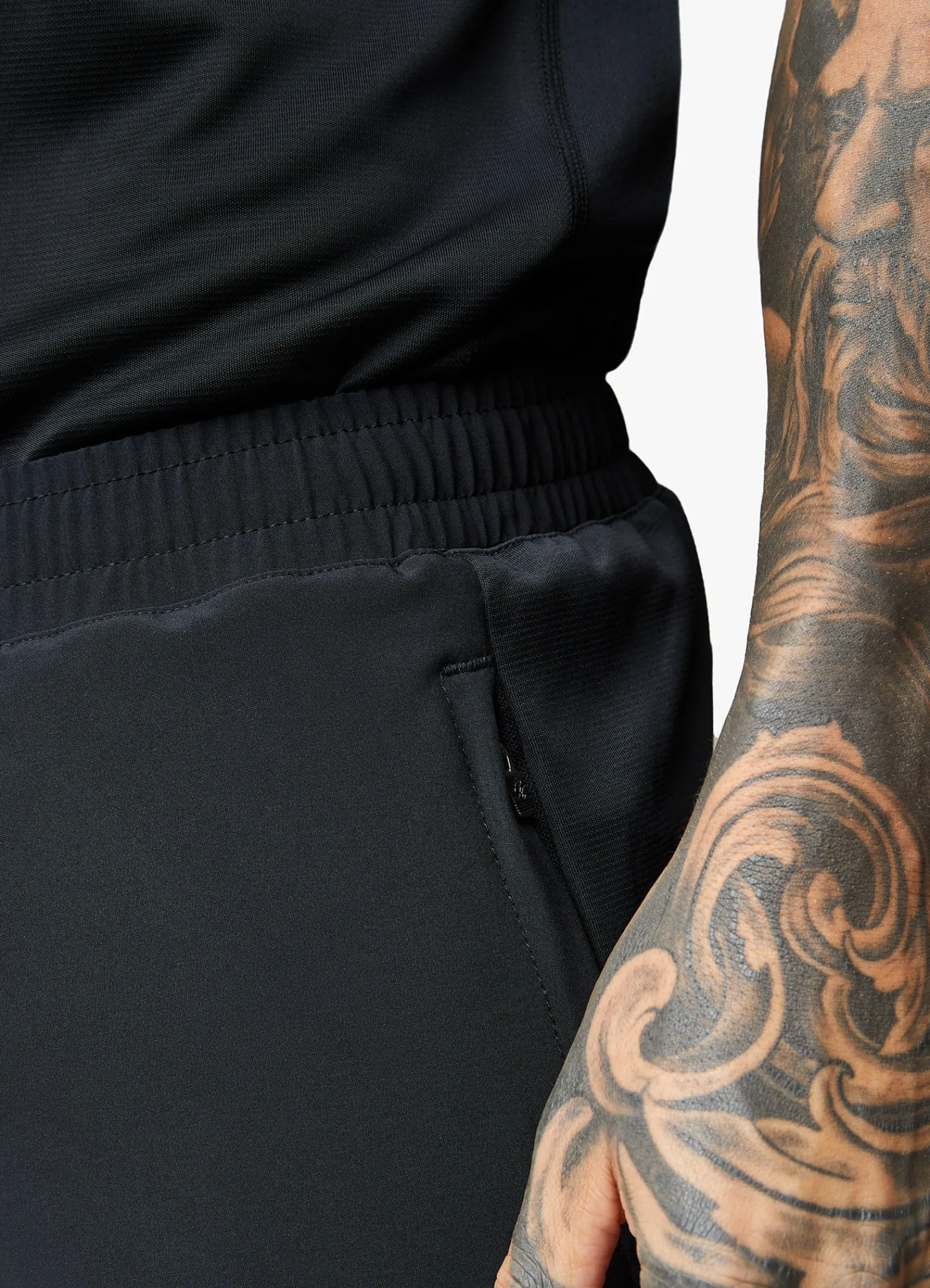 Shorts<Gym King Motivate Texture Short Black/French Blue