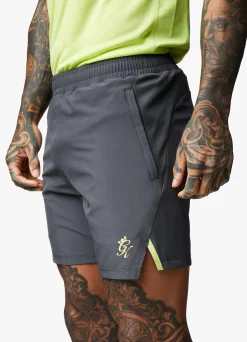 Gymwear<Gym King Motivate Texture Short Graphite/Lime