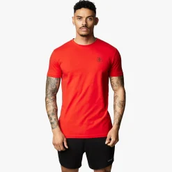 T-Shirts<Gym King Nothing Beats Belief Tee Chilli Red