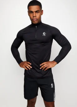 Gymwear<Gym King Performance 1/4 Zip Funnel Black