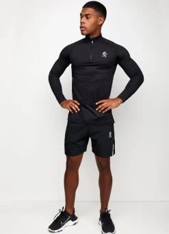 Gymwear<Gym King Performance 1/4 Zip Funnel Black