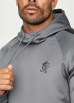 Tracksuit Tops<Gym King Poly Overhead Dark Grey/Black