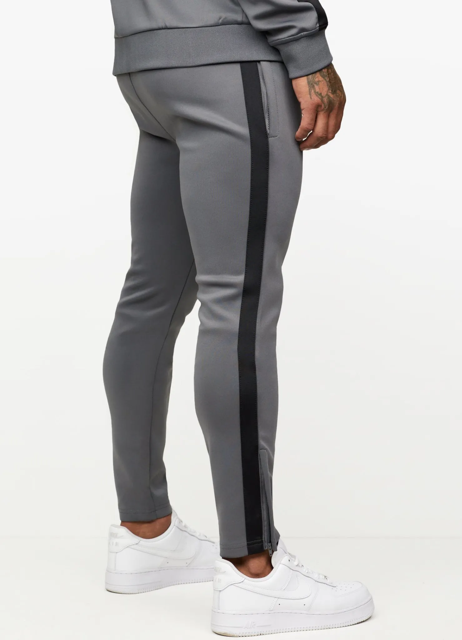 Tracksuit Bottoms<Gym King Poly Tracksuit Bottoms Dark Grey/Black