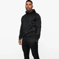 Tracksuit Tops<Gym King Poly Tracksuit Top Black