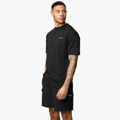 Twin Sets<Gym King Premium Linear Tee Black