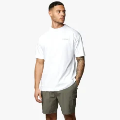 Twin Sets<Gym King Premium Linear Tee White