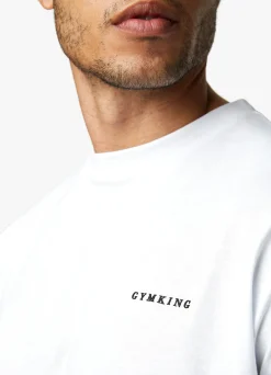 Twin Sets<Gym King Premium Linear Tee White