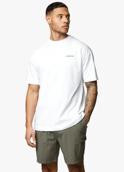 T-Shirts<Gym King Premium Linear Tee White